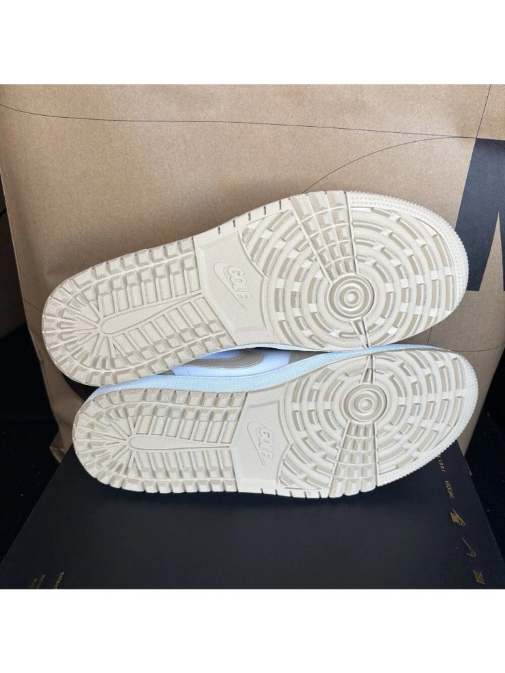 NEW Nike Air Jordan 1 Low Golf White Linen Tan DD9315-117 Men's Size 10.5 - Picture 7 of 7